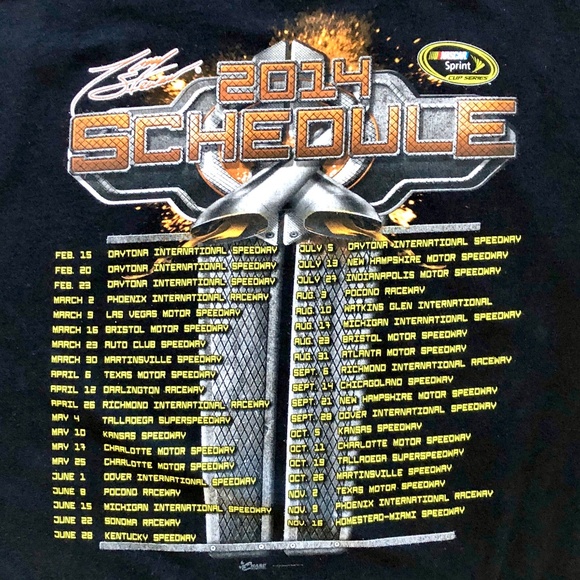 Nascar, Tony Stewart, 2014, Bass Pro Shops, Car Racing T-Shirt, Mens, Size XL - Picture 4 of 7